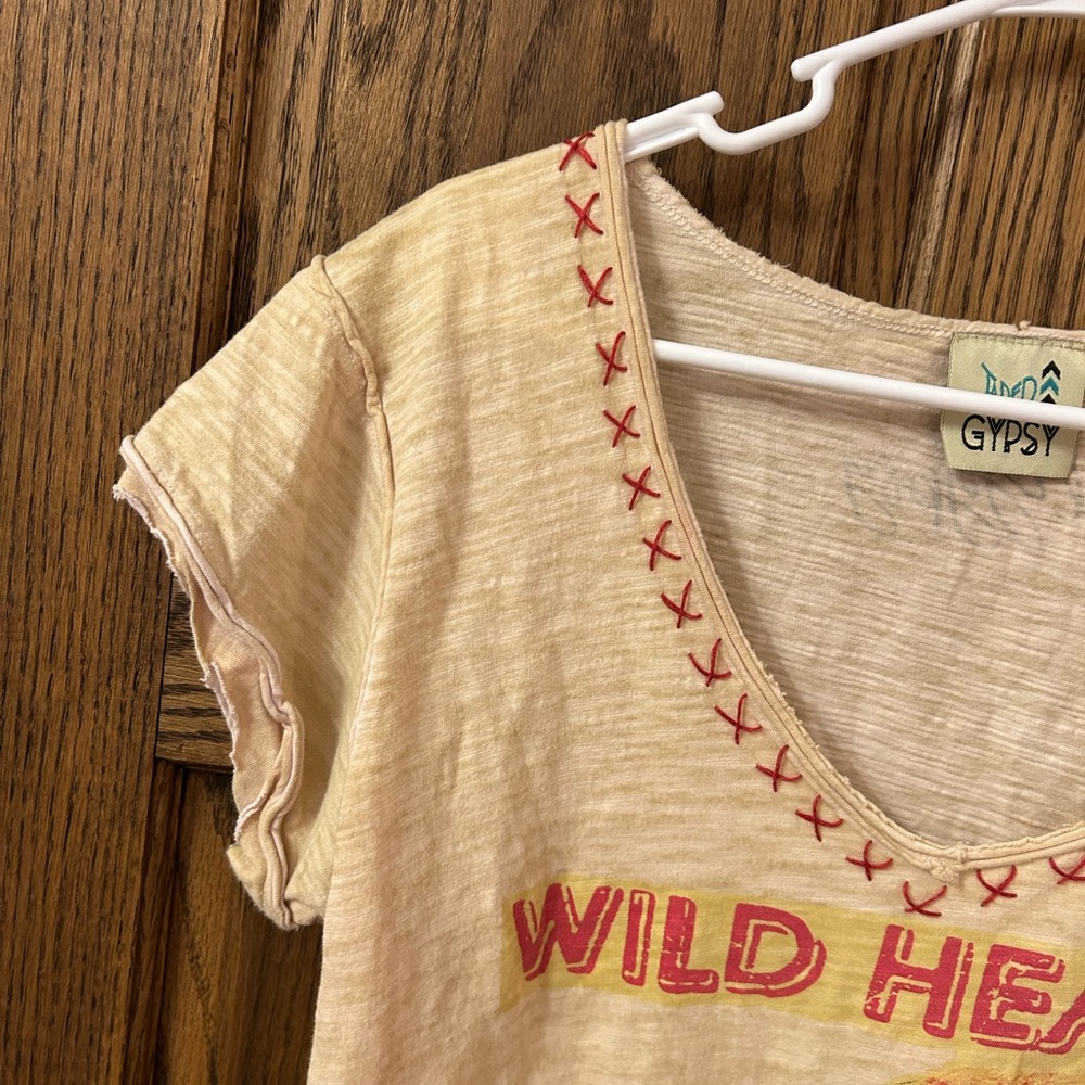 Jaded Gypsy Wild Heart Gypsy Soul Graphic Tee Small/Medium - Picture 6 of 10